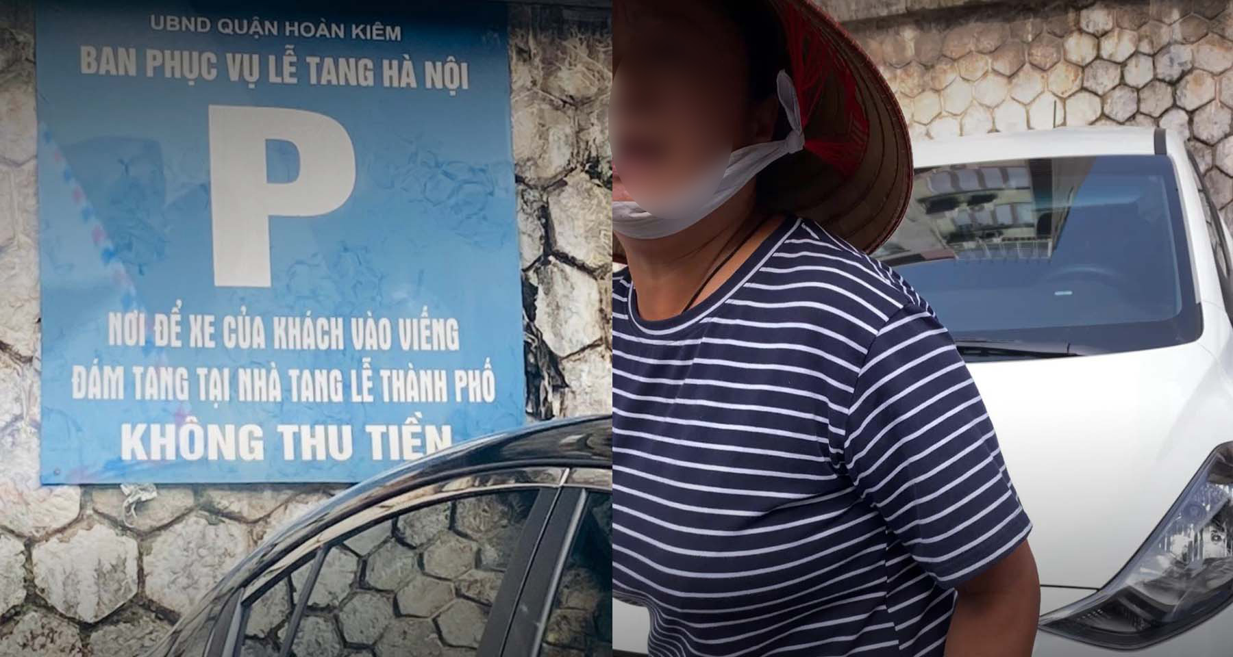 Mắng chửi, đòi thu tiền đỗ xe tại nhà tang lễ ở Hà Nội, người phụ nữ lập tức