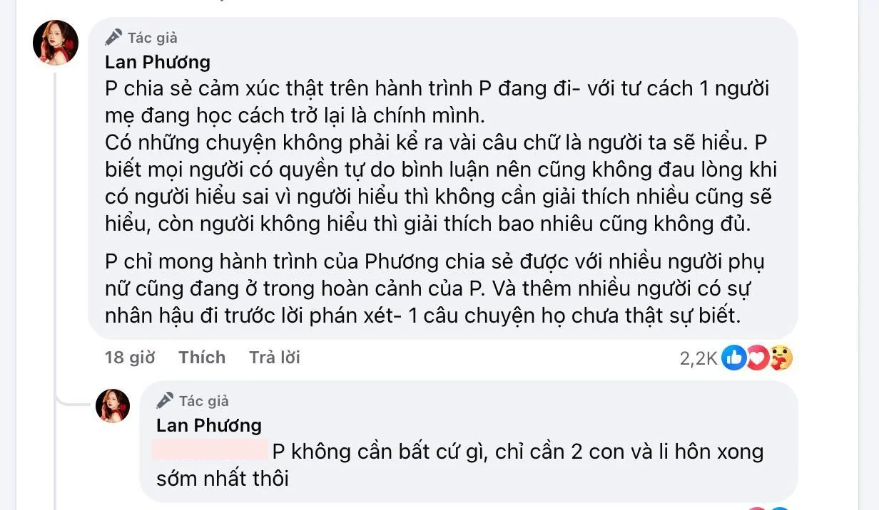 Căng thẳng vụ Lan Phương với chồng Tây: