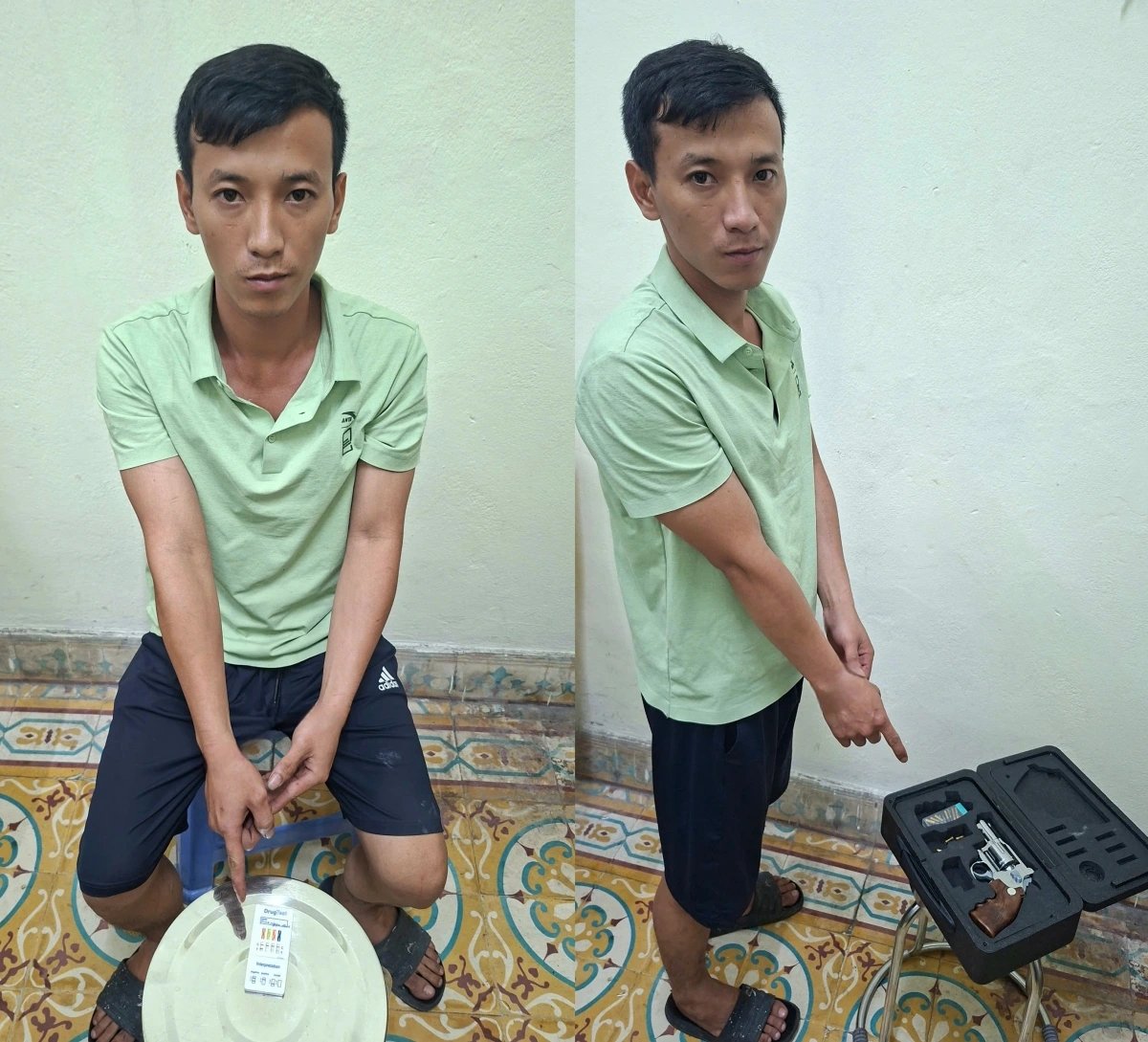 bat giu doi tuong tang tru ma tuy va sung tai quang ninh hinh anh 1