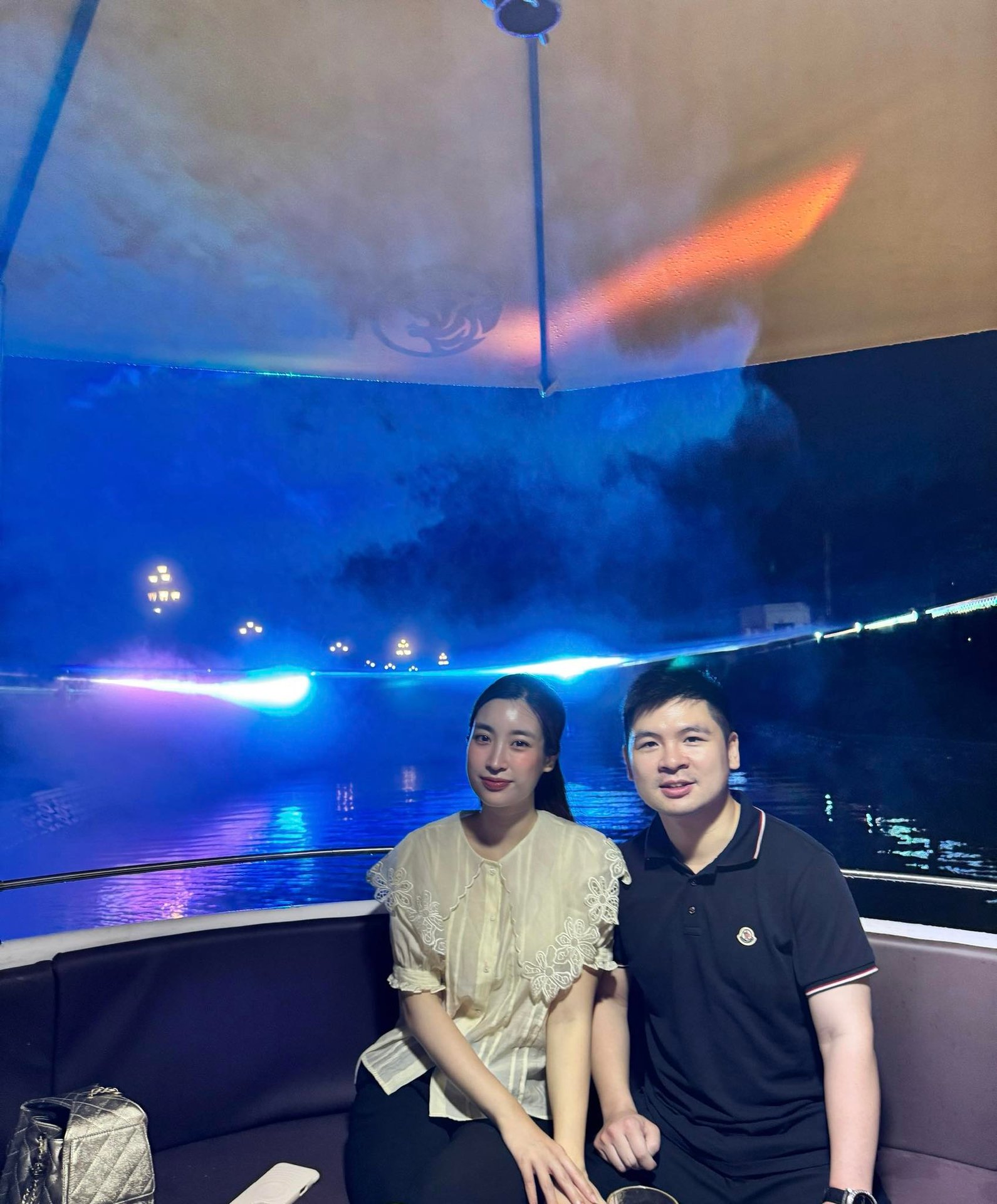 Chủ tịch Hà Nội FC tung ảnh tình tứ bên Hoa hậu Đỗ Mỹ Linh giữa đêm, visual