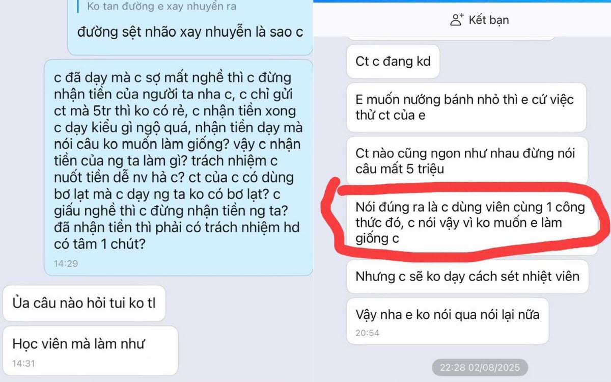 Vụ bán 2 trang công thức làm bánh bò giá 5 triệu, nhắn kèm