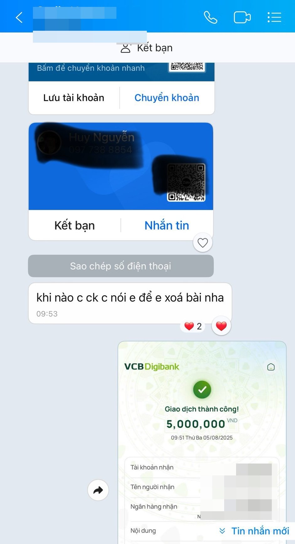 Vụ bán 2 trang công thức làm bánh bò giá 5 triệu, nhắn kèm