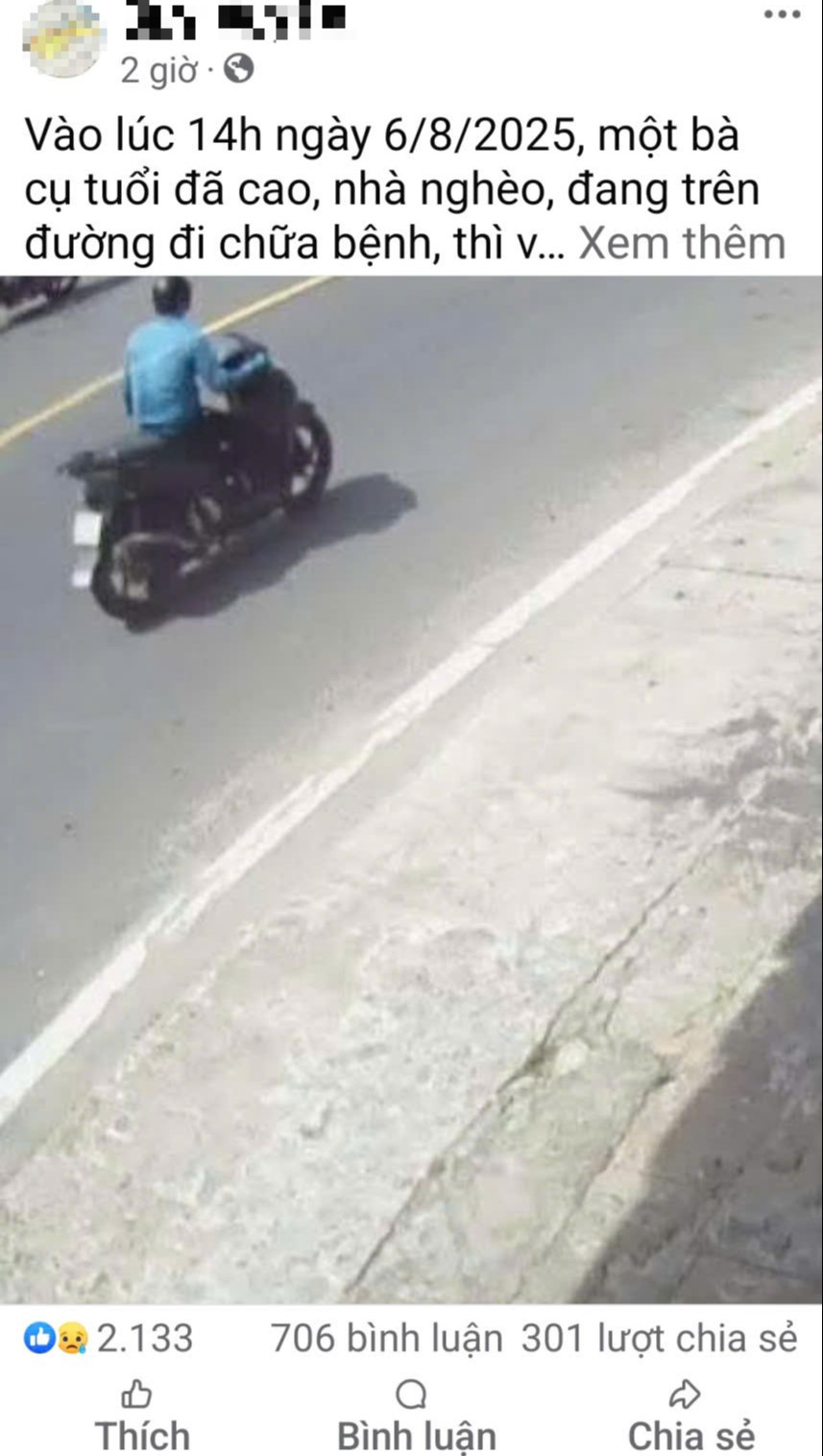 Cụ bà nghèo rơi 5 triệu, thanh niên đi xe SH nhặt được đi luôn?- Ảnh 1.