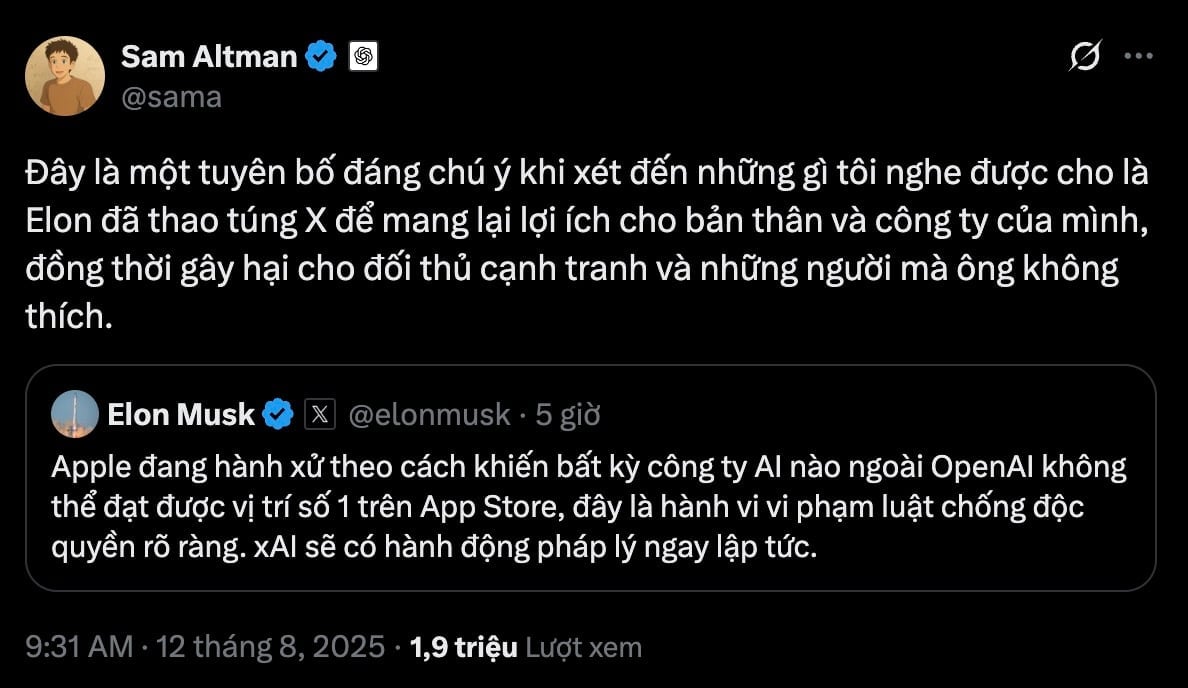 Elon Musk dọa kiện Apple vì 
