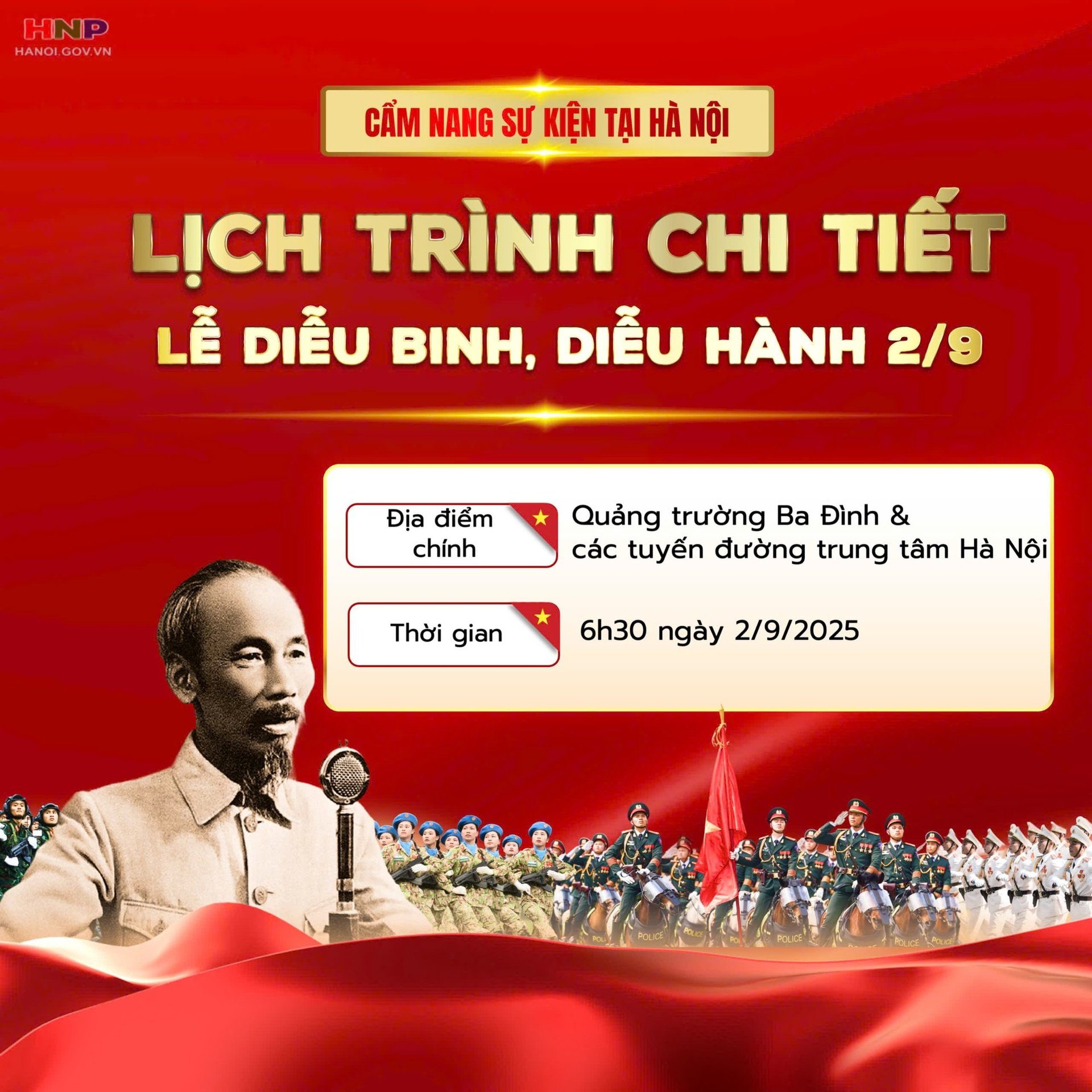 Lịch trình chi tiết LỄ DIỄU BINH, DIỄU HÀNH; danh sách các điểm BẮN PHÁO HOA Kỷ niệm 80 NĂM QUỐC KHÁNH 2/9/2025- Ảnh 4.