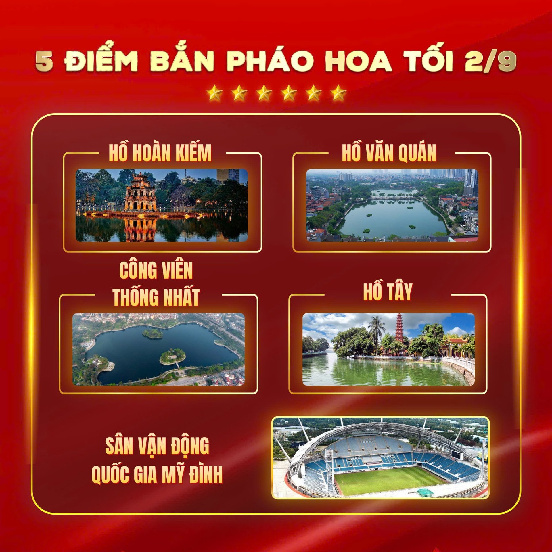 Lịch trình chi tiết LỄ DIỄU BINH, DIỄU HÀNH; danh sách các điểm BẮN PHÁO HOA Kỷ niệm 80 NĂM QUỐC KHÁNH 2/9/2025- Ảnh 9.