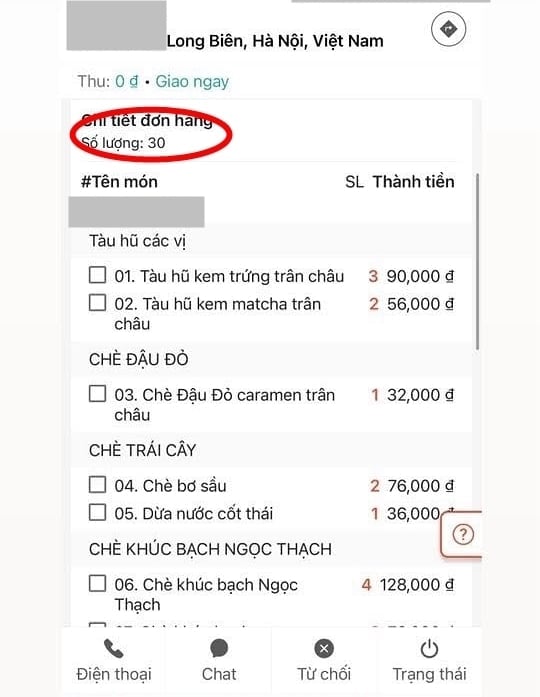 Đặt 30 cốc chè 1 đơn, bắt ghi tên từng người lên cốc: Drama giới shipper khiến dân mạng bật chế độ