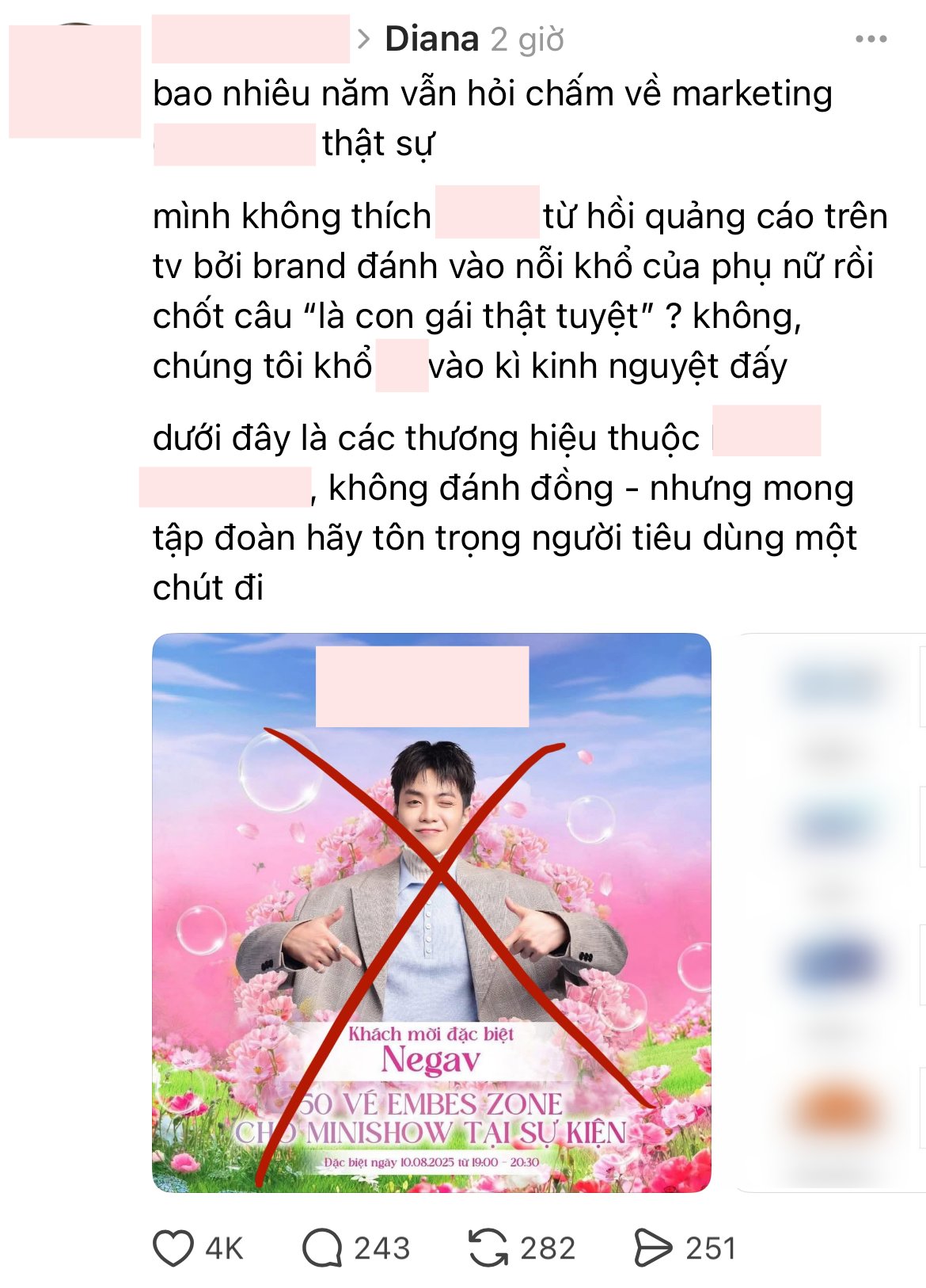 Bị netizen phản ứng vì mời Negav tham gia sự kiện, Diana xin lỗi!- Ảnh 3.