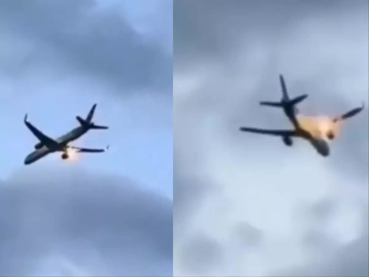 Clip: Máy bay Boeing chở 273 người bất ngờ phun lửa, bốc cháy giữa không trung- Ảnh 1.