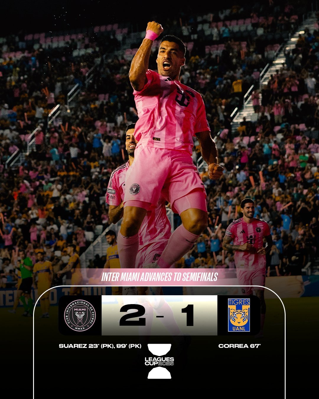 Inter Miami vào bán kết Leagues Cup, 