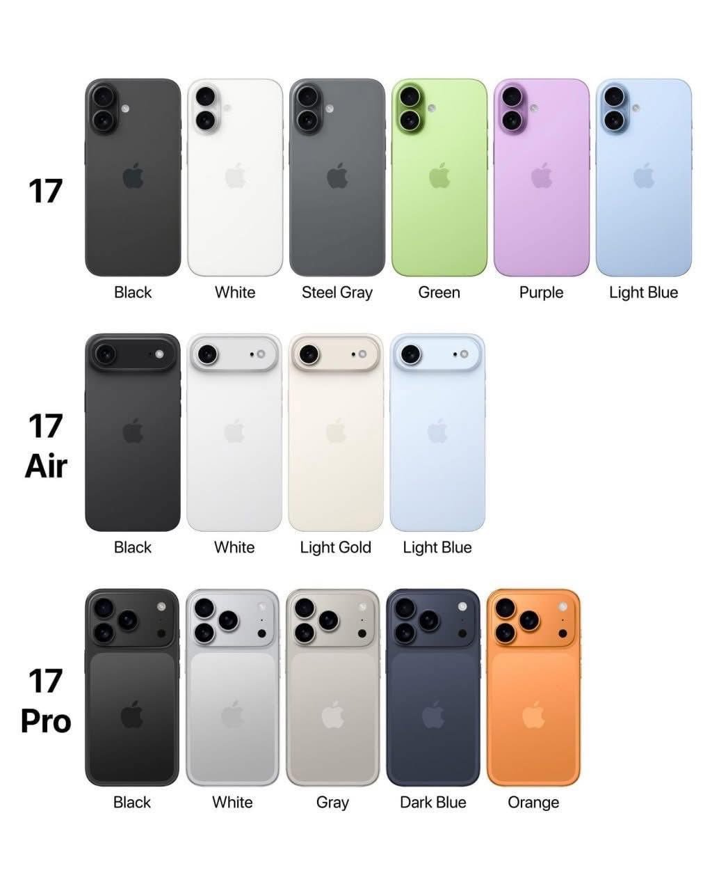 Lộ bảng màu full của iPhone 17- Ảnh 1.