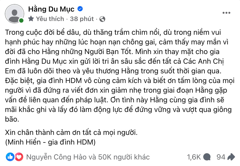 Thông báo từ gia đình Hằng Du Mục- Ảnh 1.