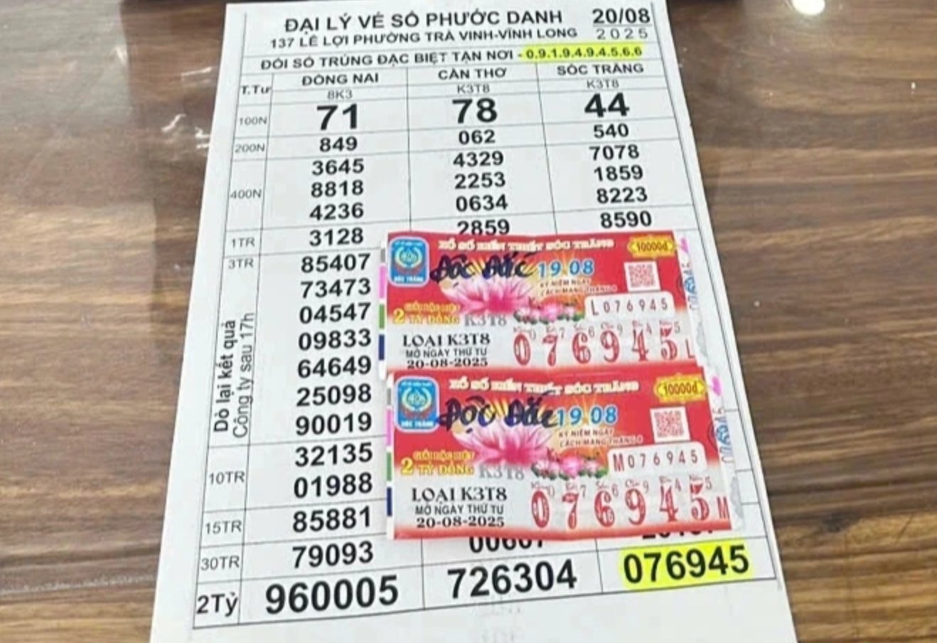 Được người bán dạo dúi cho 2 tờ vé số, người phụ nữ đem đi dò: Kết quả ngỡ ngàng - Ảnh 1.