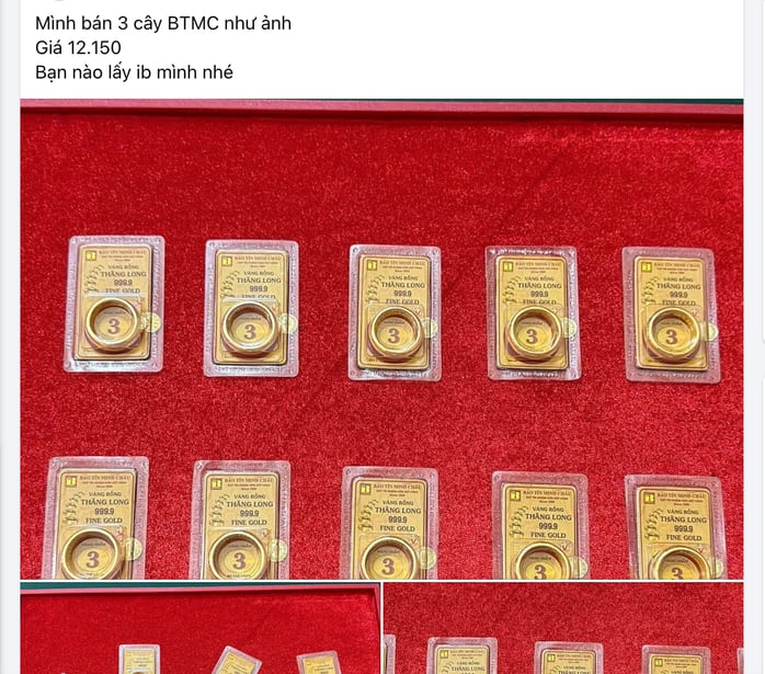 Các tiệm vàng nhỏ mua bán vàng miếng SJC đẩy giá kỷ lục cao ngất ngưởng - Ảnh 3.