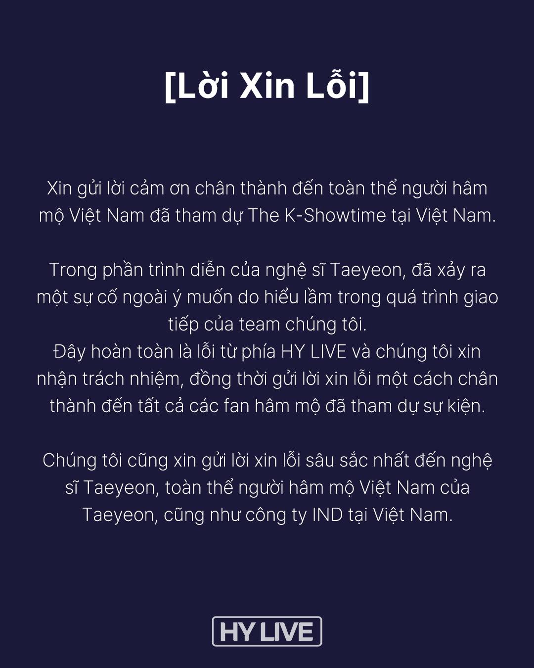 Trưởng nhóm SNSD đang giao lưu với fan Việt thì gặp sự cố, lập tức đi vào cánh gà, BTC vội vã xin lỗi- Ảnh 7.