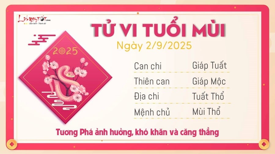 8 Tu vi hang ngay 2-9-2025 - Mui