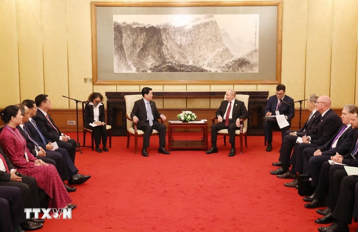 Chủ tịch nước Lương Cường hội kiến Tổng thống Nga Vladimir Putin- Ảnh 3.