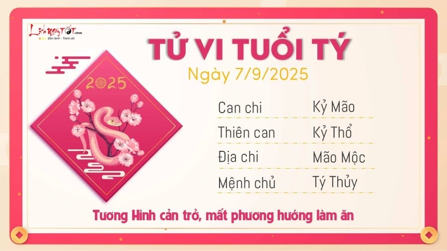 Tu vi hang ngay 7/9/2025 - Ty