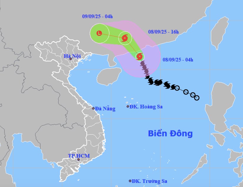 Bão số 7 giật lên cấp 13, cảnh báo mưa lớn, dông, lốc ở miền Bắc- Ảnh 1.