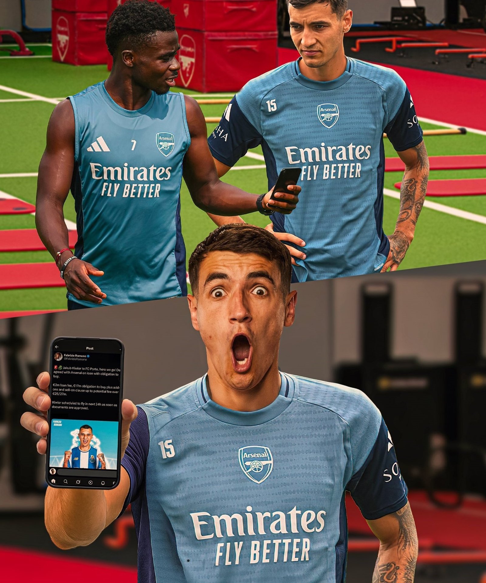 Jakub Kiwior roi Arsenal anh 1