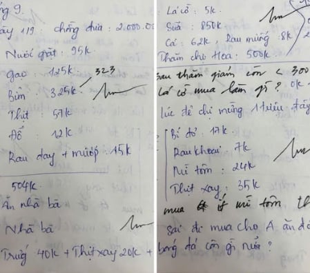 Bức ảnh chi tiêu tiết lộ sự thật đáng buồn: Chồng ký xác nhận mỗi ngày, lệch 2k cũng không được!- Ảnh 1.