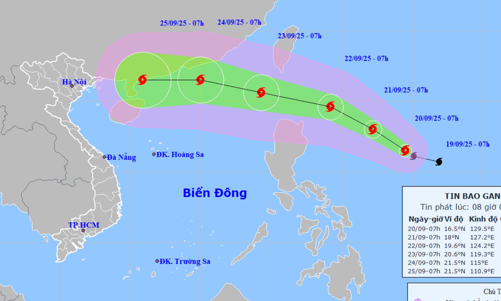 Bão Ragasa mạnh lên cấp 11, giật cấp 14, ba ngày tới có thể thành siêu bão - Ảnh 1.