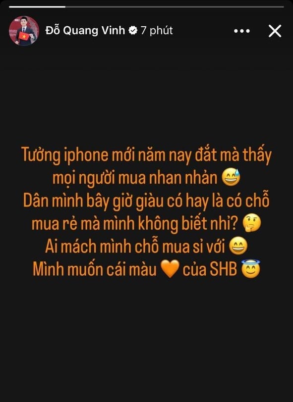 Phó tổng Đỗ Quang Vinh choáng vì iPhone 17 Pro Max: