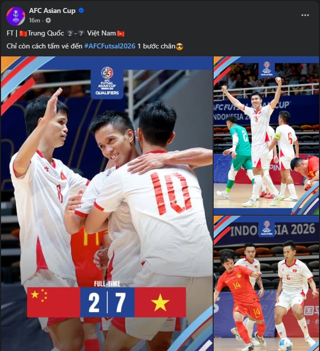 AFC buông đúng 1 câu, ca ngợi tuyển Việt Nam đại thắng Trung Quốc- Ảnh 1.