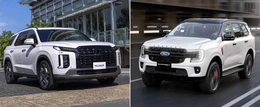 xe 7 cho may dau chon hyundai palisade hay ford everest hinh anh 1