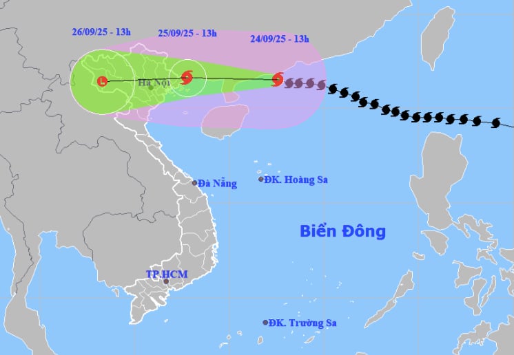 Bão số 9 Ragasa giật cấp 17 chuẩn bị đổ bộ vào Việt Nam - Ảnh 1.