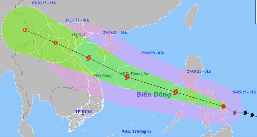 Bão Bualoi mạnh lên 3 cấp và Dự báo ảnh hưởng tại Biển Đông - Ảnh 1.