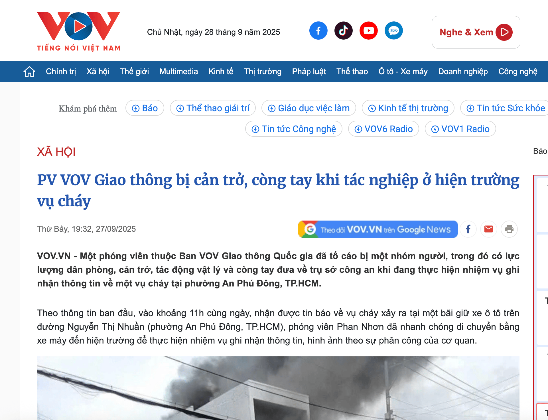 Phóng viên VOV bị còng tay khi tác nghiệp, chủ tịch UBND phường An Phú Đông nói gì?- Ảnh 1.