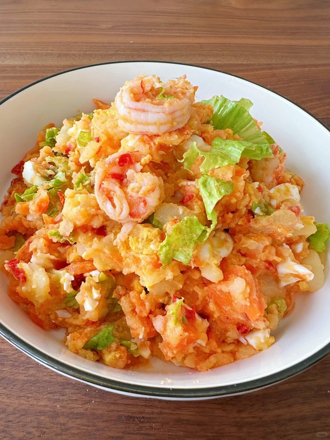 Vài bước đơn giản, có ngay món khoai tây trộn tôm cay giòn mát, chuẩn thực đơn giảm cân không hề khó - Ảnh 1.