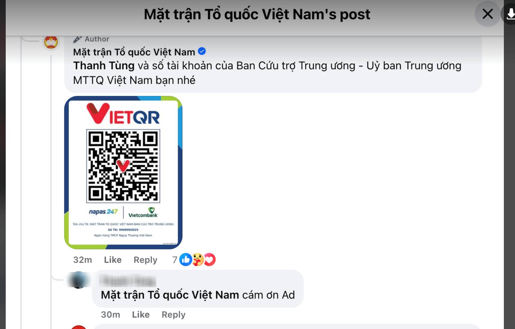 Chuyển khoản ủng hộ đồng bào ảnh hưởng bão Bualoi vào số tài khoản nào?- Ảnh 2.