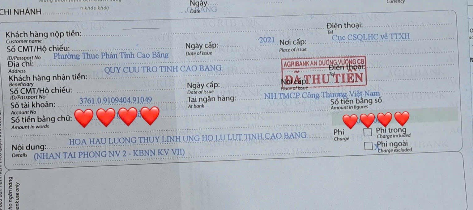 Nhà Hoa hậu Lương Thuỳ Linh ở Cao Bằng bị ngập sâu, cảnh tượng bên trong khiến nàng hậu thốt lên 