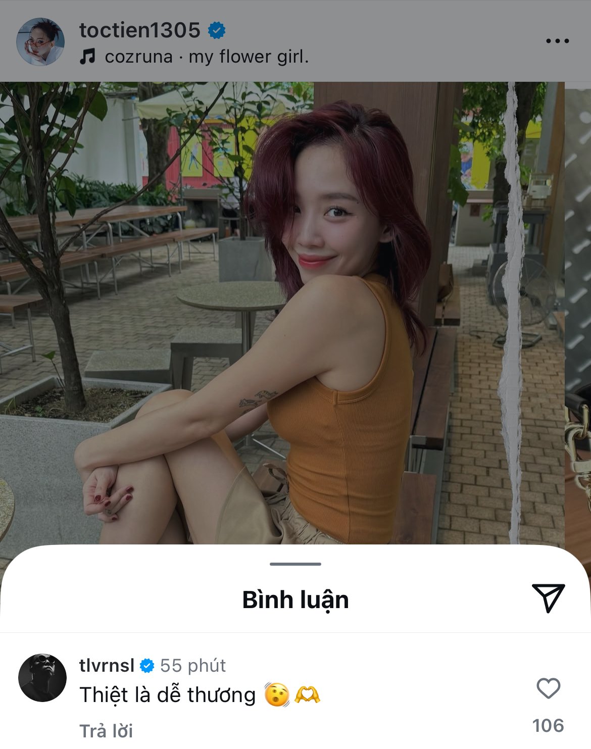 Tóc Tiên thái độ 