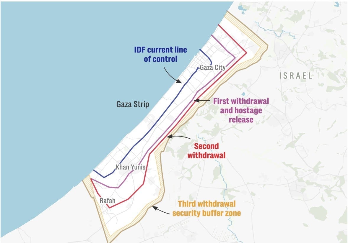 Bản đồ Gaza. Ảnh: Nhà Trắng