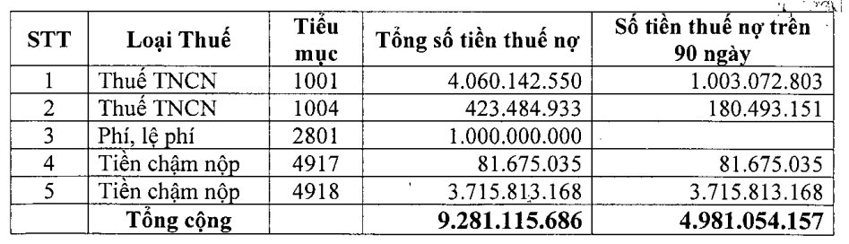 CEO 1 trong những DN bất động sản lớn nhất sàn chứng khoán nhận cảnh báo tạm hoãn xuất cảnh từ Thuế TP.HCM vì công ty nợ thuế- Ảnh 2.