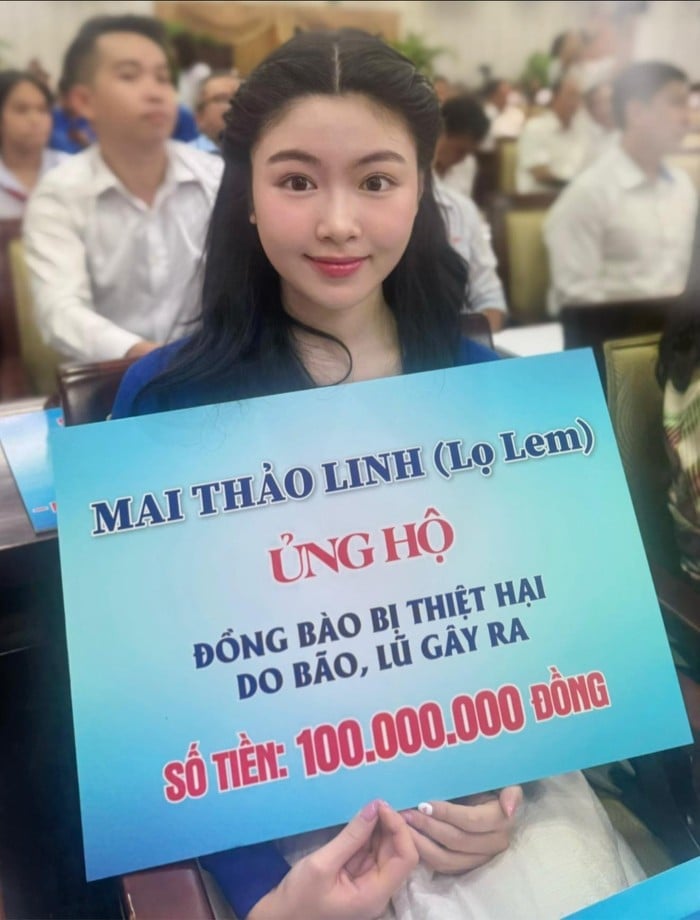 Con gái Quyền Linh khiến cư dân mạng kính nể bởi hàng động đóng góp cho cộng đồng. (Ảnh: FBNV)
