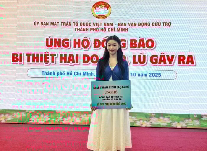 Lọ Lem nhà Quyền Linh không chỉ giỏi giang xinh đẹp mà còn tràn đầy tình yêu thương dành cho đồng bào. (Ảnh: FBNV)