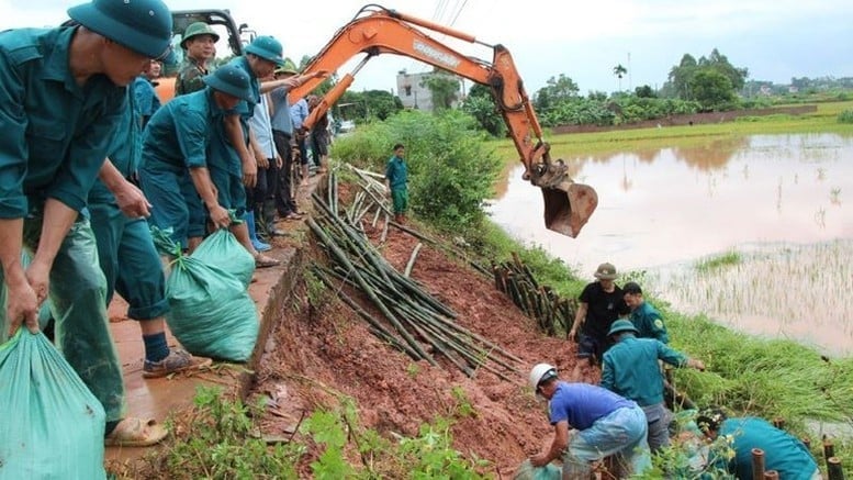 Thông tin vỡ đê ở Bắc Ninh là không chính xác; đê sông Thương vẫn an toàn- Ảnh 1.