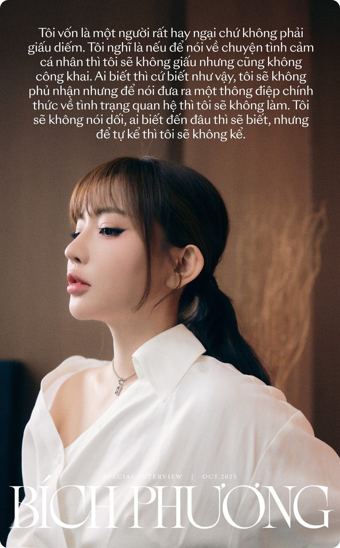 Bích Phương thẳng thắn về mối quan hệ với Tăng Duy Tân: