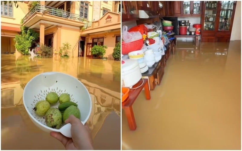 Chồng Bắc Ninh lội nước lũ lịch sử nấu