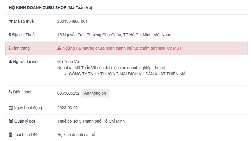 Công ty bán sản phẩm giảm cân 