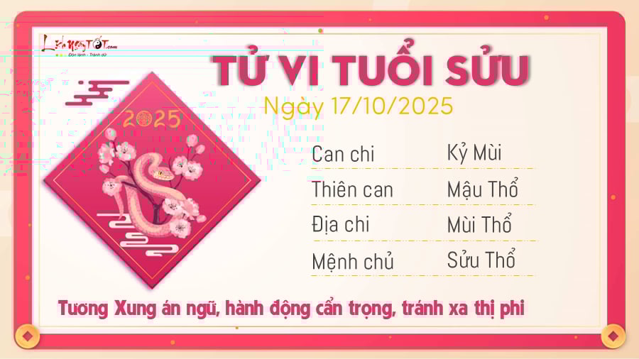 Tu vi hang ngay 17102025 - Suu