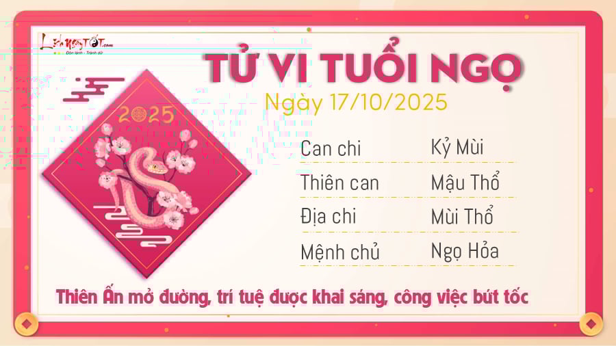 Tu vi hang ngay 17102025 - Ngo