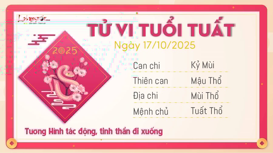 Tu vi hang ngay 17102025 - Tuat