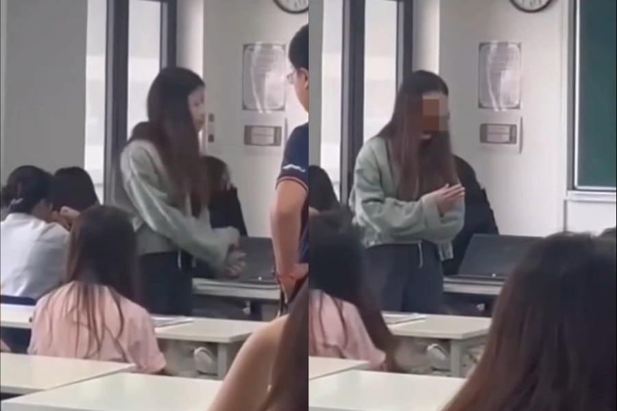 nữ sinh ăn mỹ cãi thầy trong bài.jpg