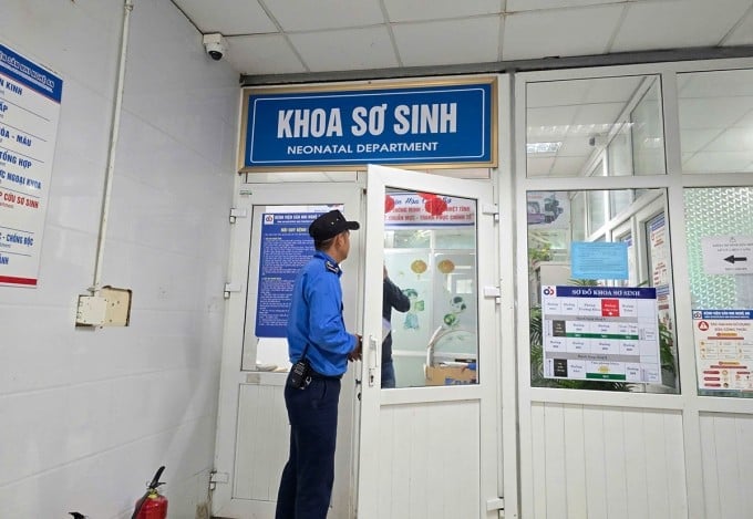 Khoa Sơ sinh, Bệnh viện Sản Nhi Nghệ An, nơi xảy ra sự việc. Ảnh: Đức Hùng