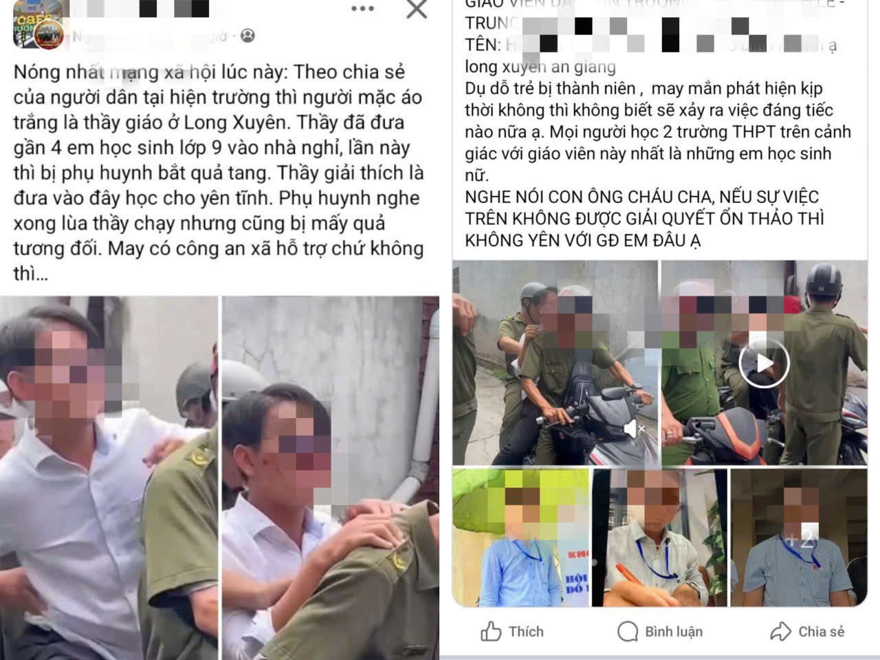Nghi vấn thầy giáo ở An Giang dụ học sinh vào nhà nghỉ dậy sóng mạng xã hội - Ảnh 1.